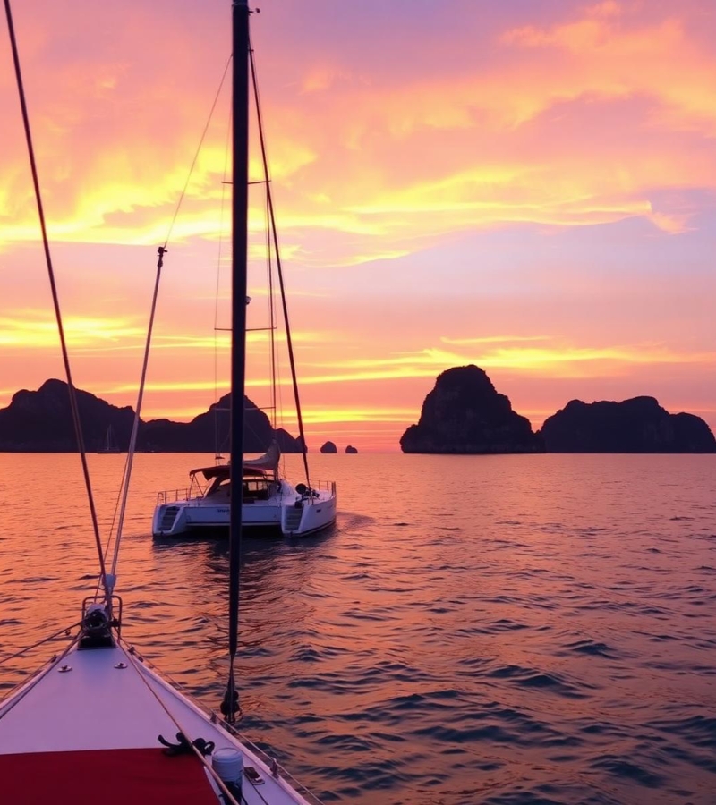catamaran-sunset